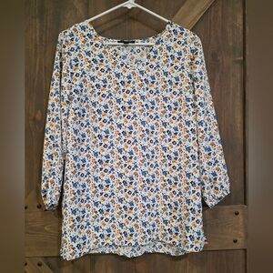 Mario Serrani V-neck 3/4 Sleeve Tunic Size Medium